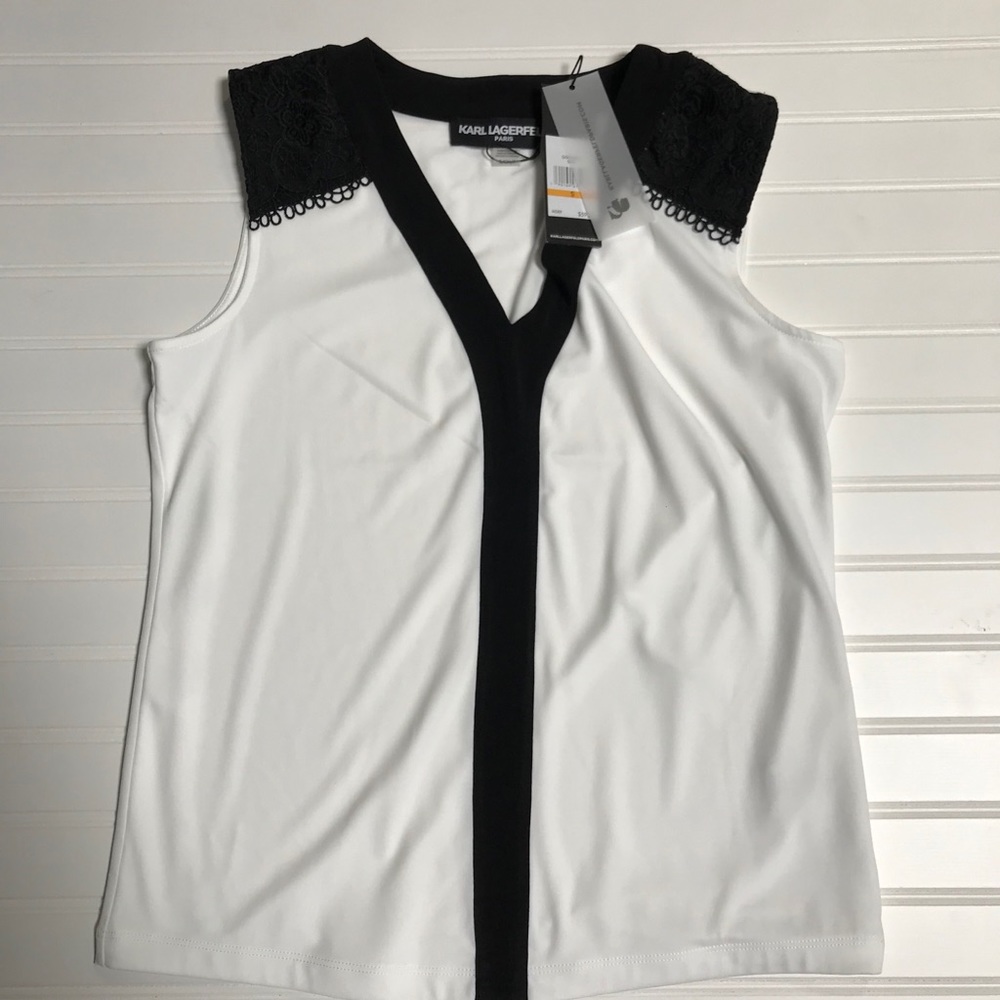 NEW Karl Lagerfeld Lace Blouse